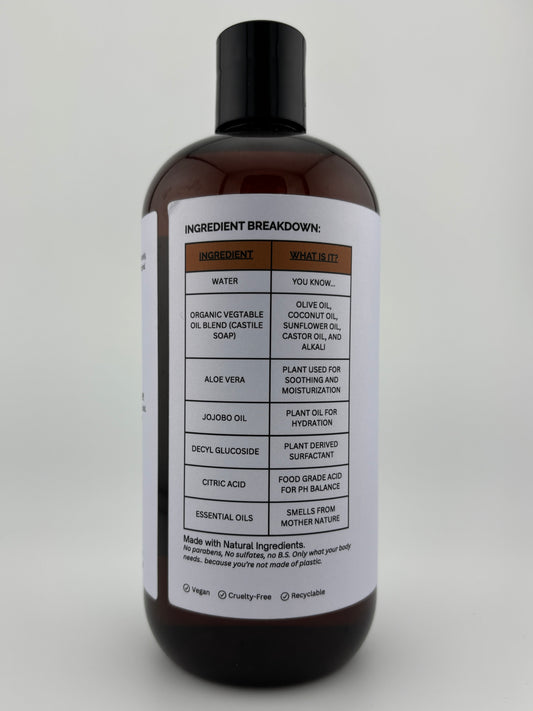 WINDSWEPT - 16oz | Lavender + Lemongrass Body Wash
