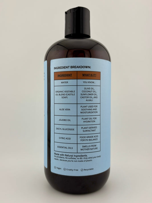 SNOWVEIL - 16oz | Peppermint + Lavender Body Wash