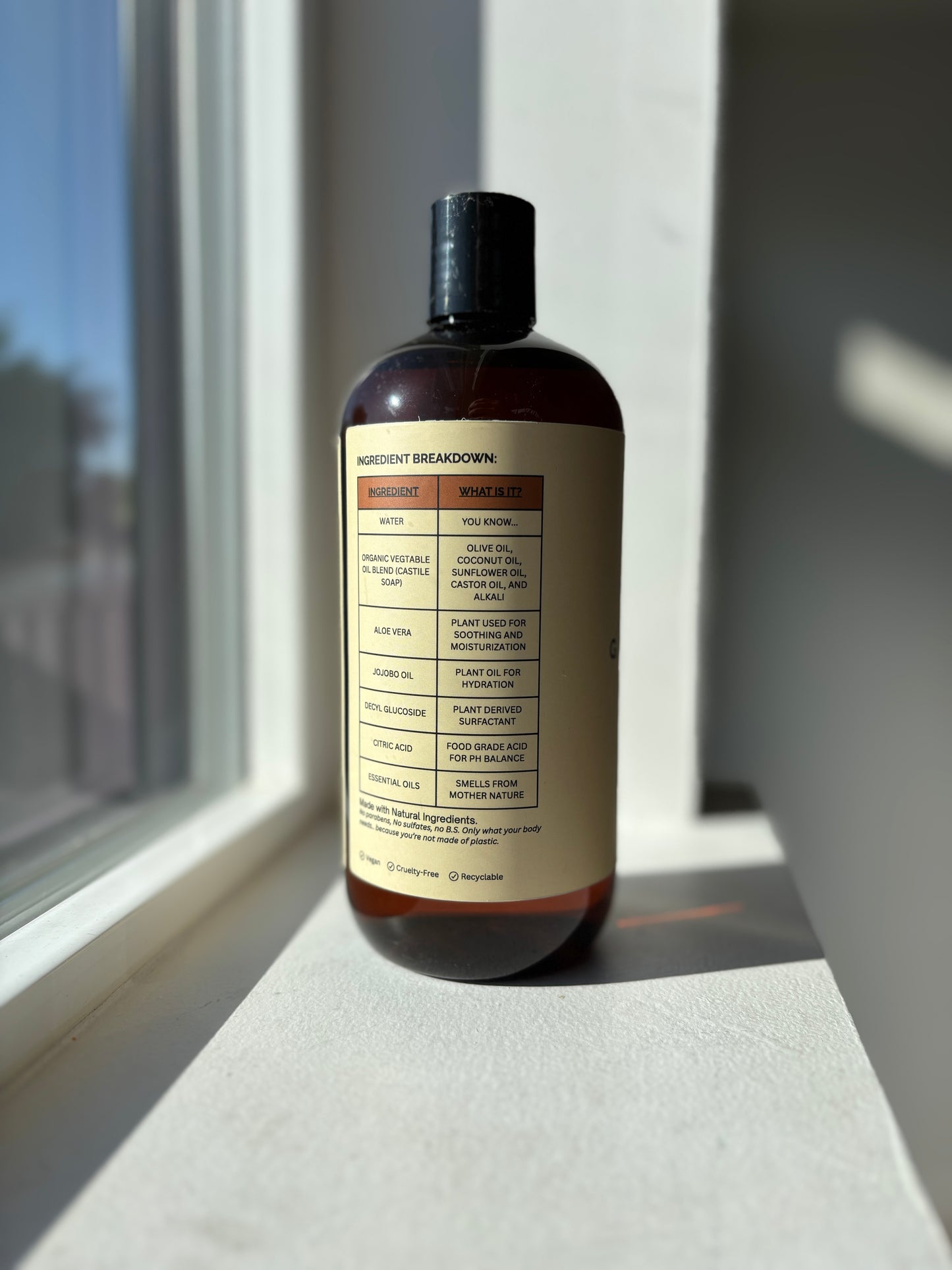 GRITSTONE - 16oz | Citrus + Patchouli Body Wash
